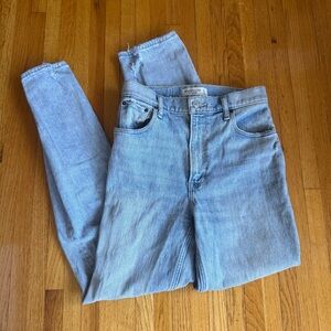 SOLD 90s straight ultra high-waisted blue jeans